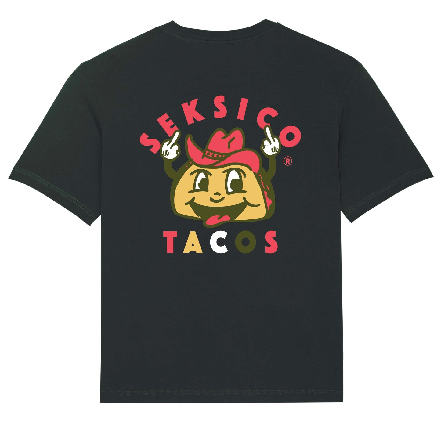 SEKSICO Tacos T-paita musta