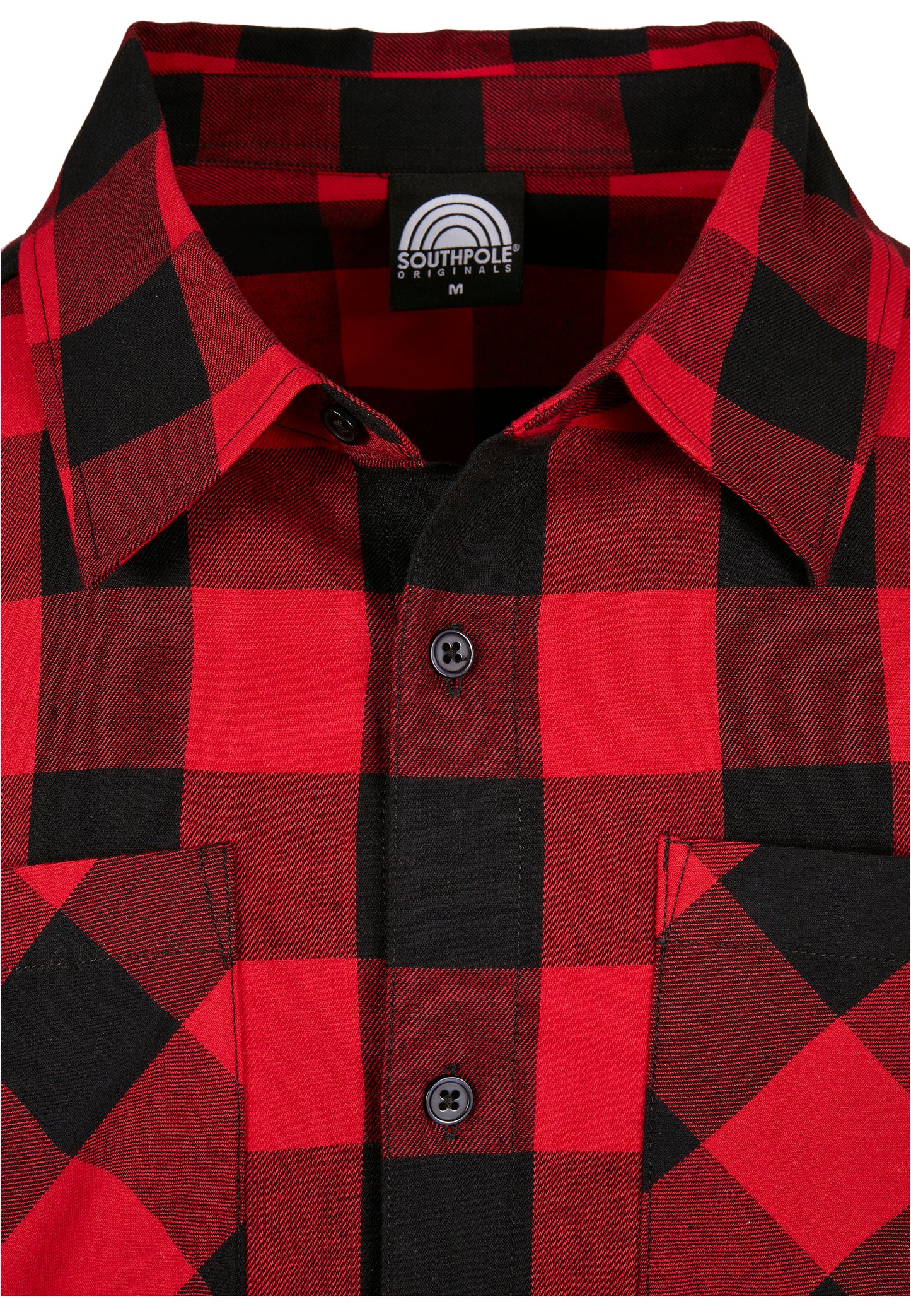 Southpole Check Flannel Shirt, Red