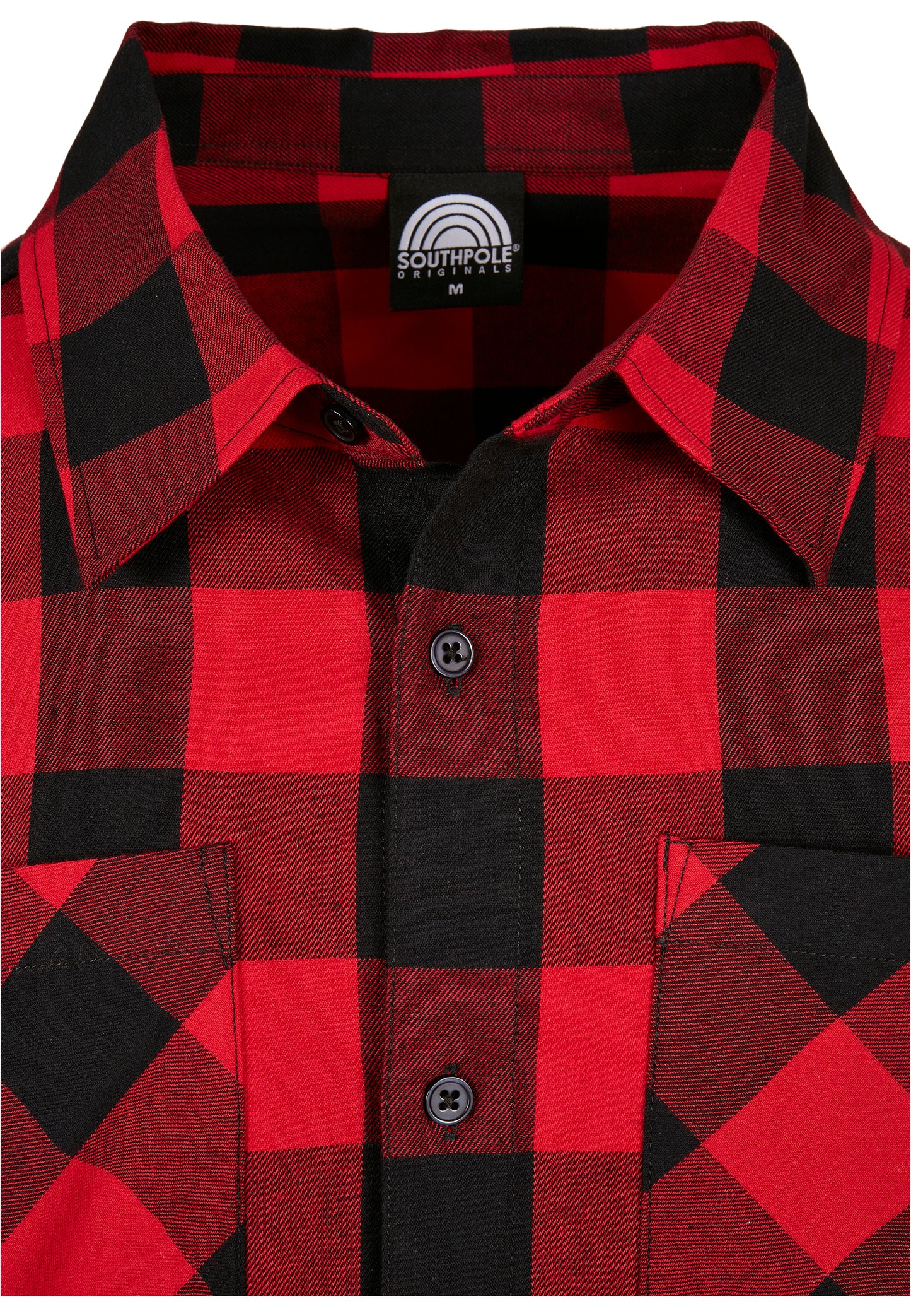 Southpole Check Flannel Shirt, Red