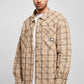 Southpole Flannel Quilted Shirt Jacket, Sand