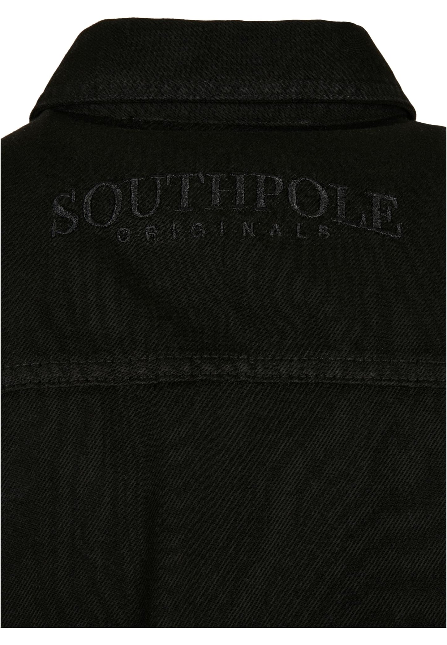 Southpole Oversized Cotton Shirt, Black