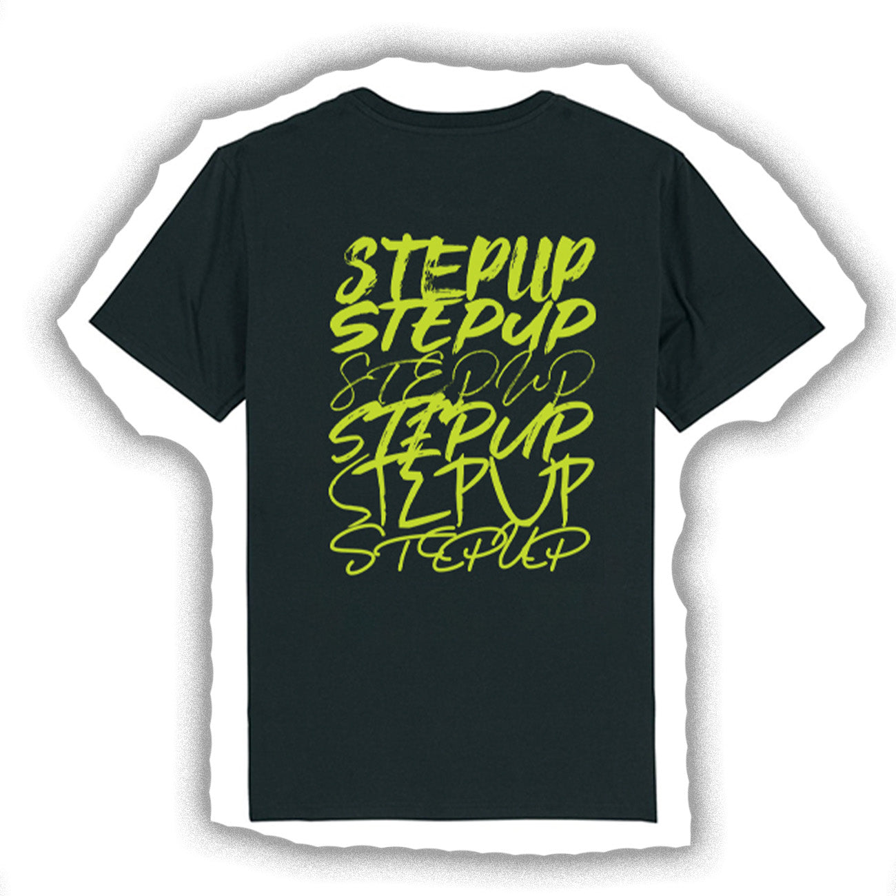 StepUp Unisex T-paita, musta/lime