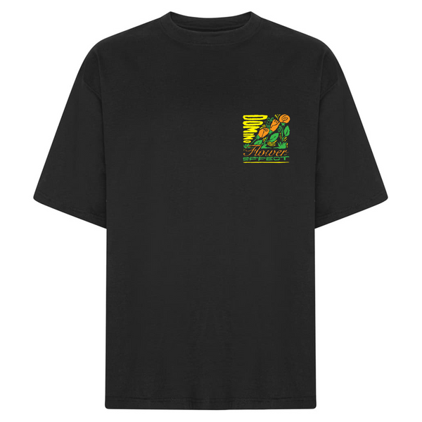 FLOWER BOX FIT T-paita, Musta