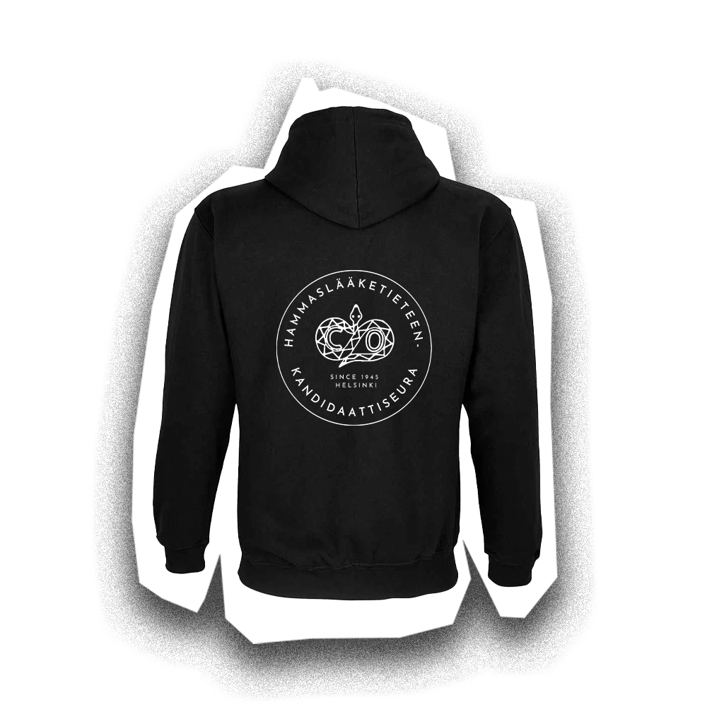 HLKS Brodeerattu huppari, Black
