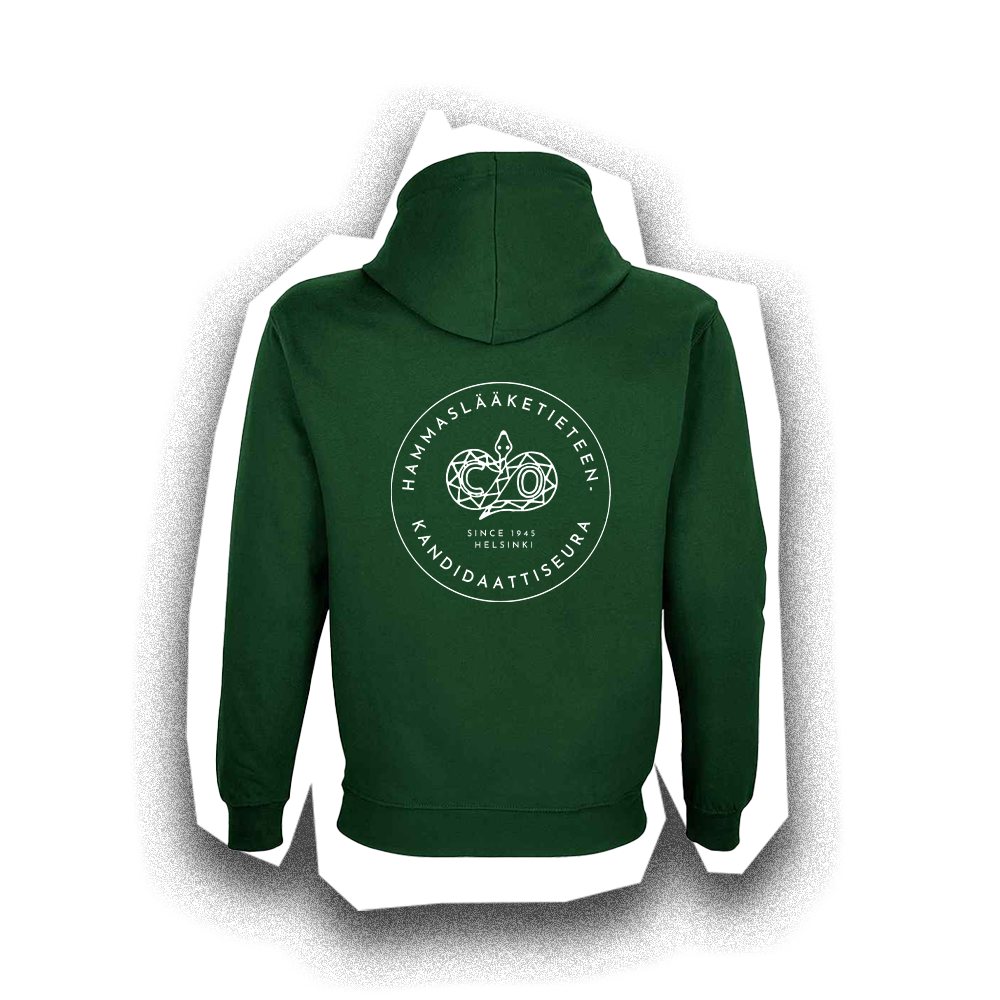 HLKS Brodeerattu huppari, Bottle Green