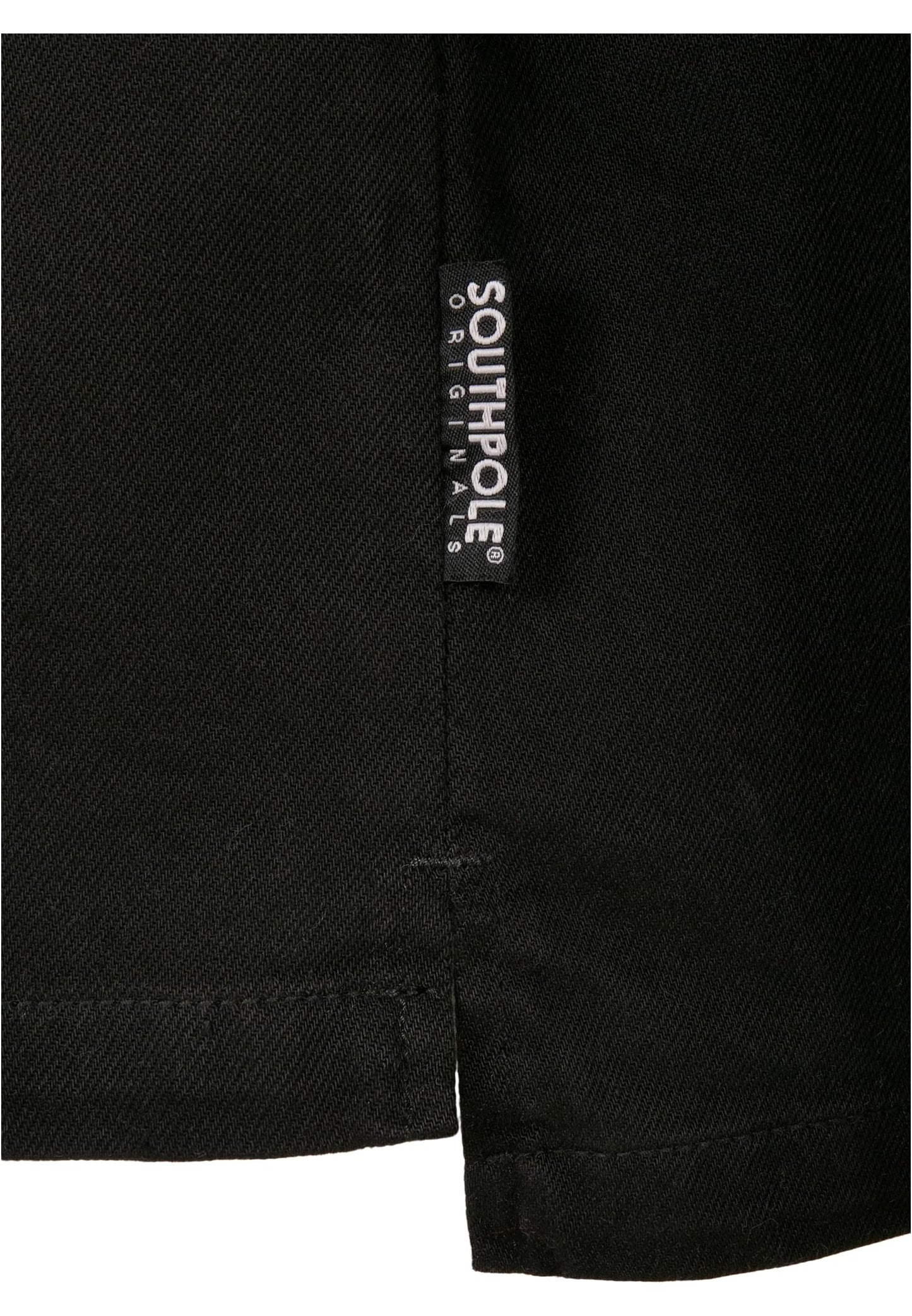 Southpole Oversized Cotton Shirt, Black