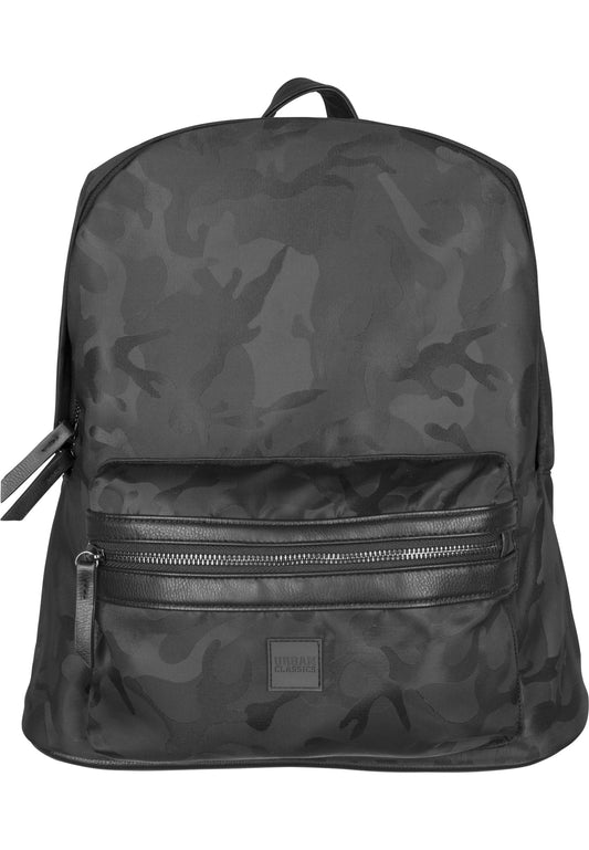 Camo Jacquard Backpack, Black