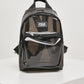 Transparent Mini Backpack, Black