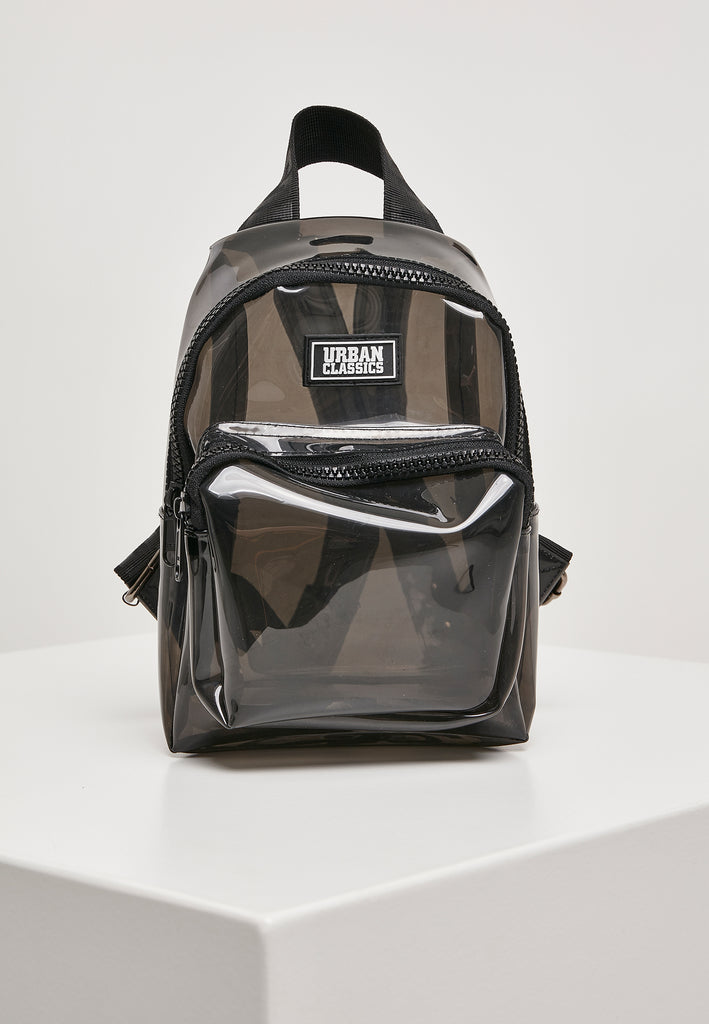 Transparent Mini Backpack, Black