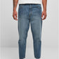 Cropped Tapered Jeans, Mid Deep Blue