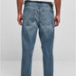Cropped Tapered Jeans, Mid Deep Blue