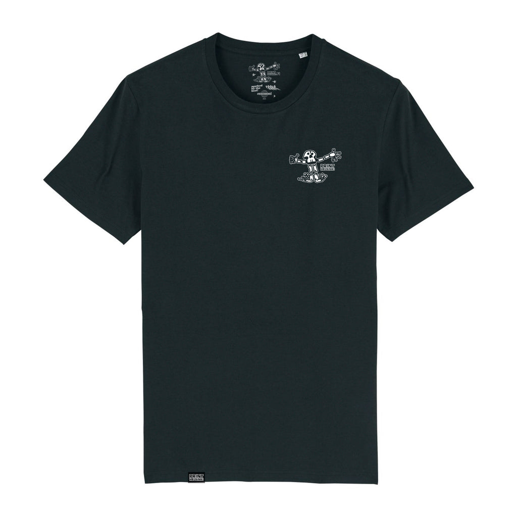 Print Helsinki SKULLY T-paita musta